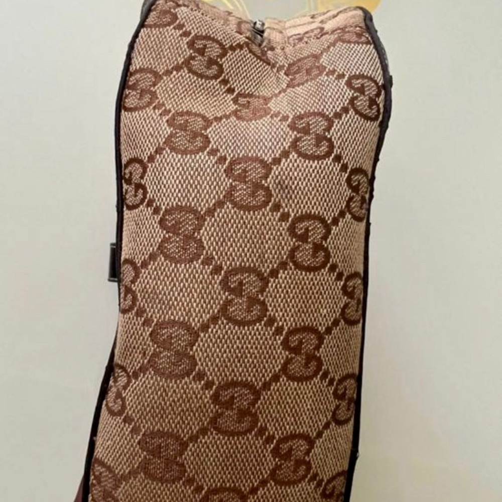 Pre Owned Vintage Gucci Supreme print Brown canvas mini Bag - Picture 7 of 10